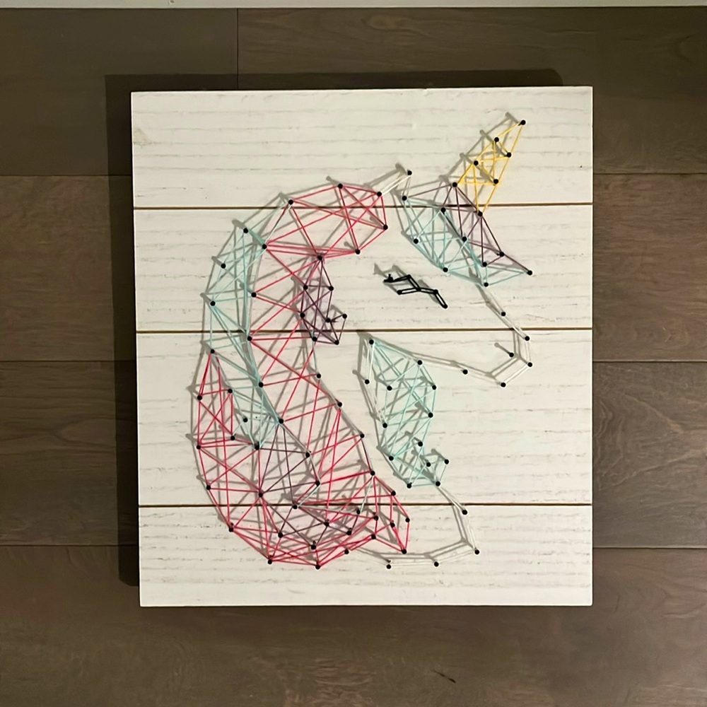 Unicorn String Art